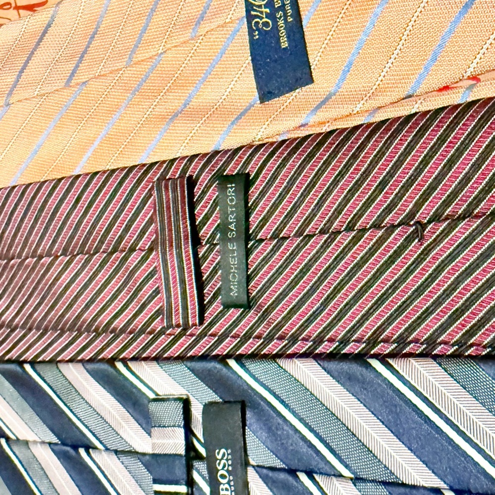 Hugo Boss Men's Multicolor Striped Ties